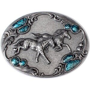 🆕Men Silver Vintage Horse Belt Buckle Western Cowboy American Motorcyclist